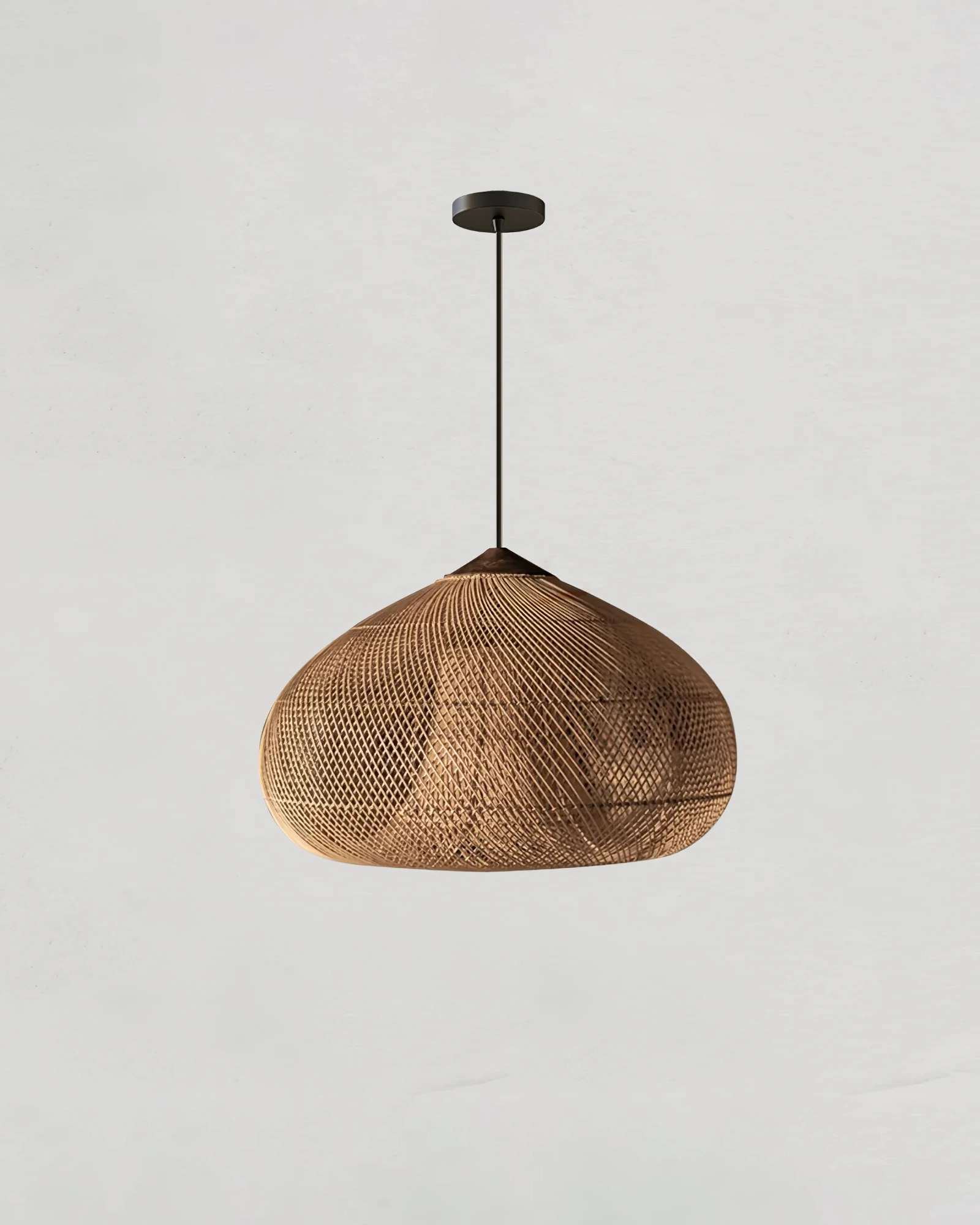 Braided Rattan Pendant Lamp