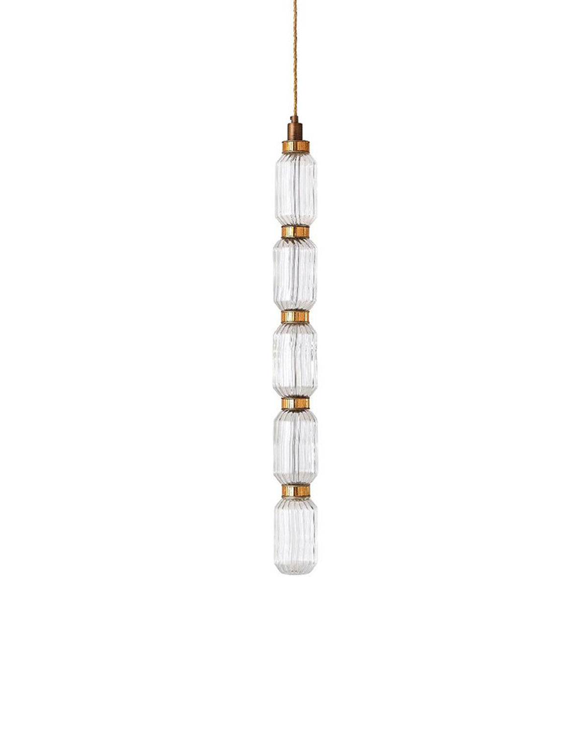 Amber Rhythm Glass Pendant Light