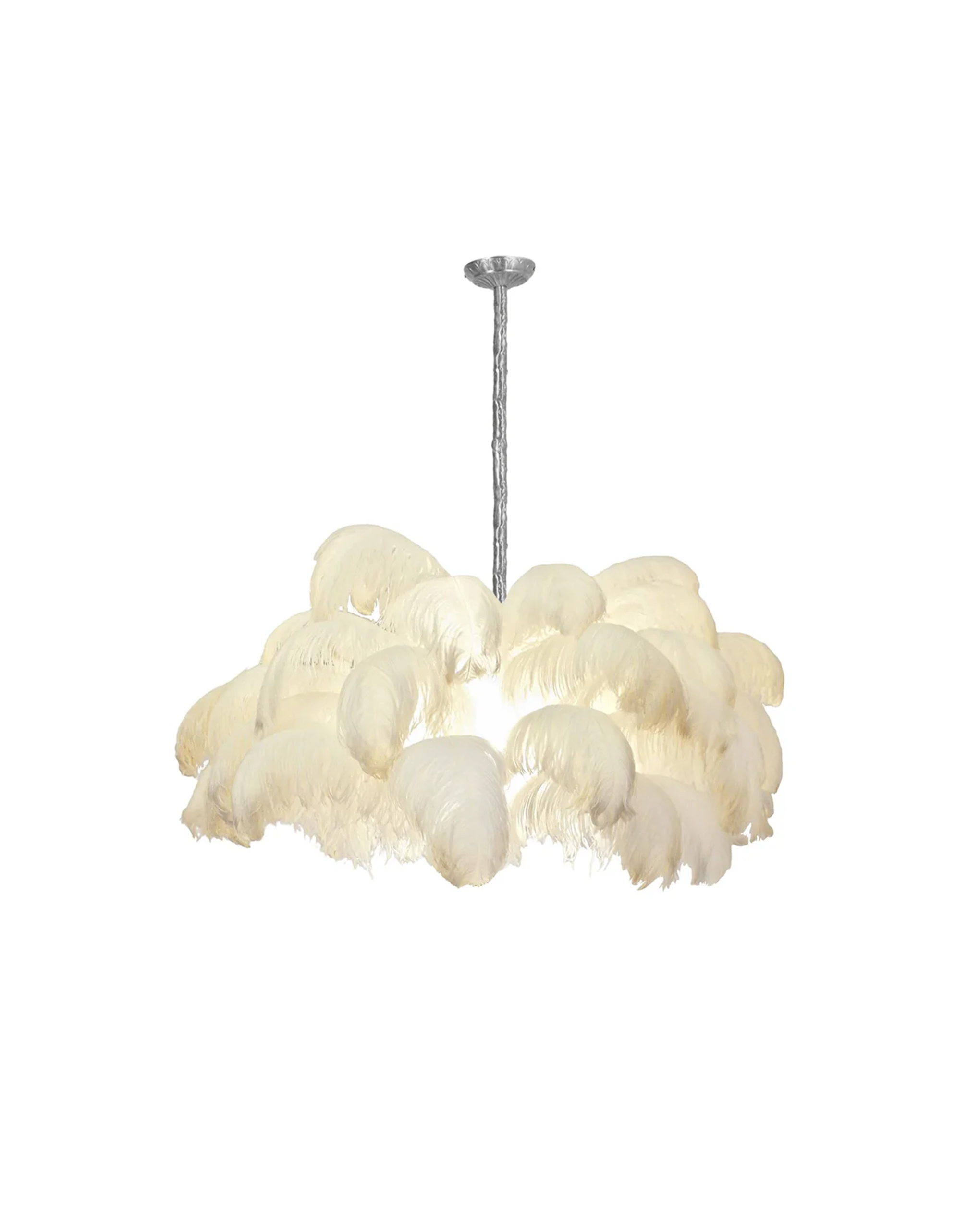 Ostrich Feather Chandelier