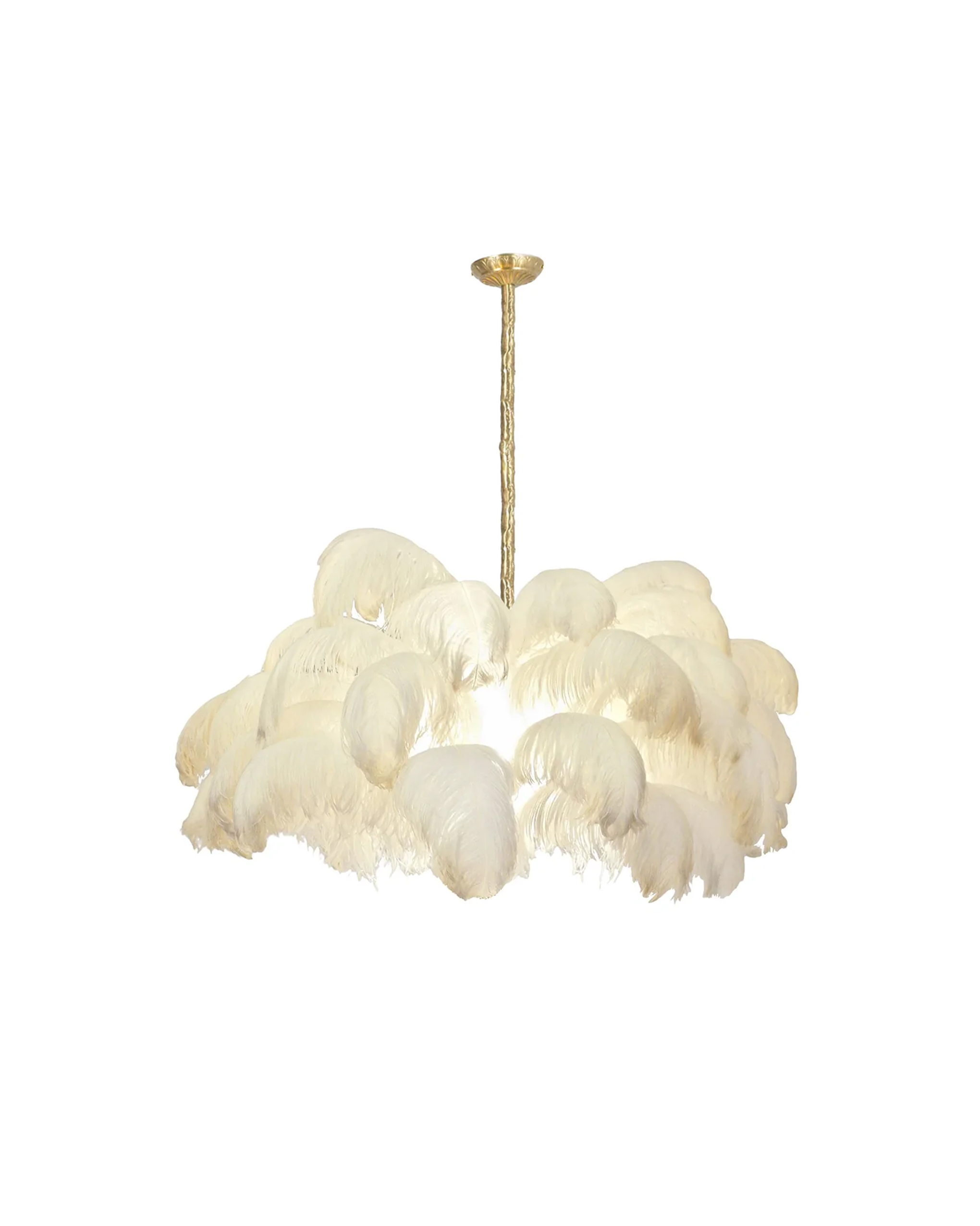 Ostrich Feather Chandelier