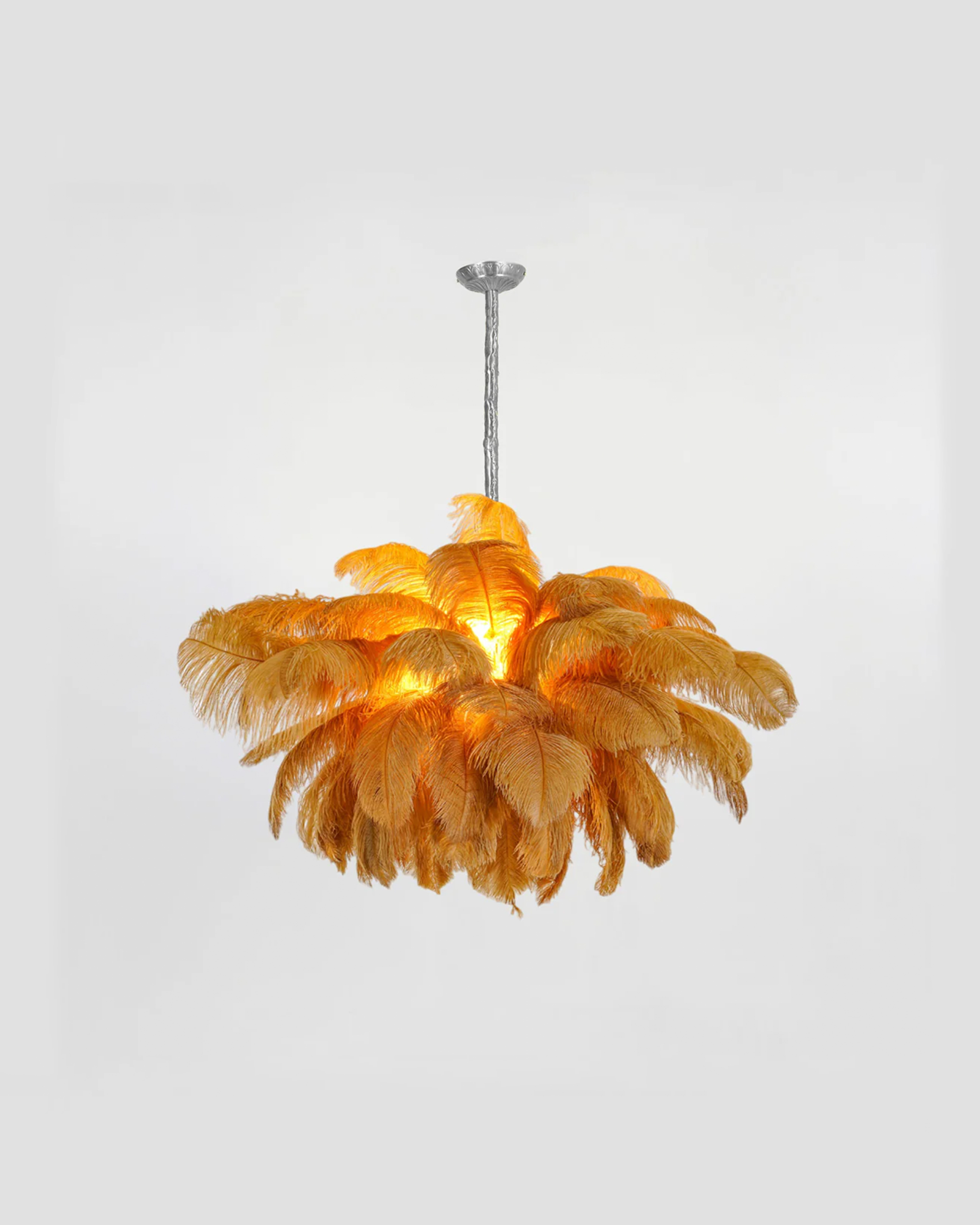Ostrich Feather Chandelier