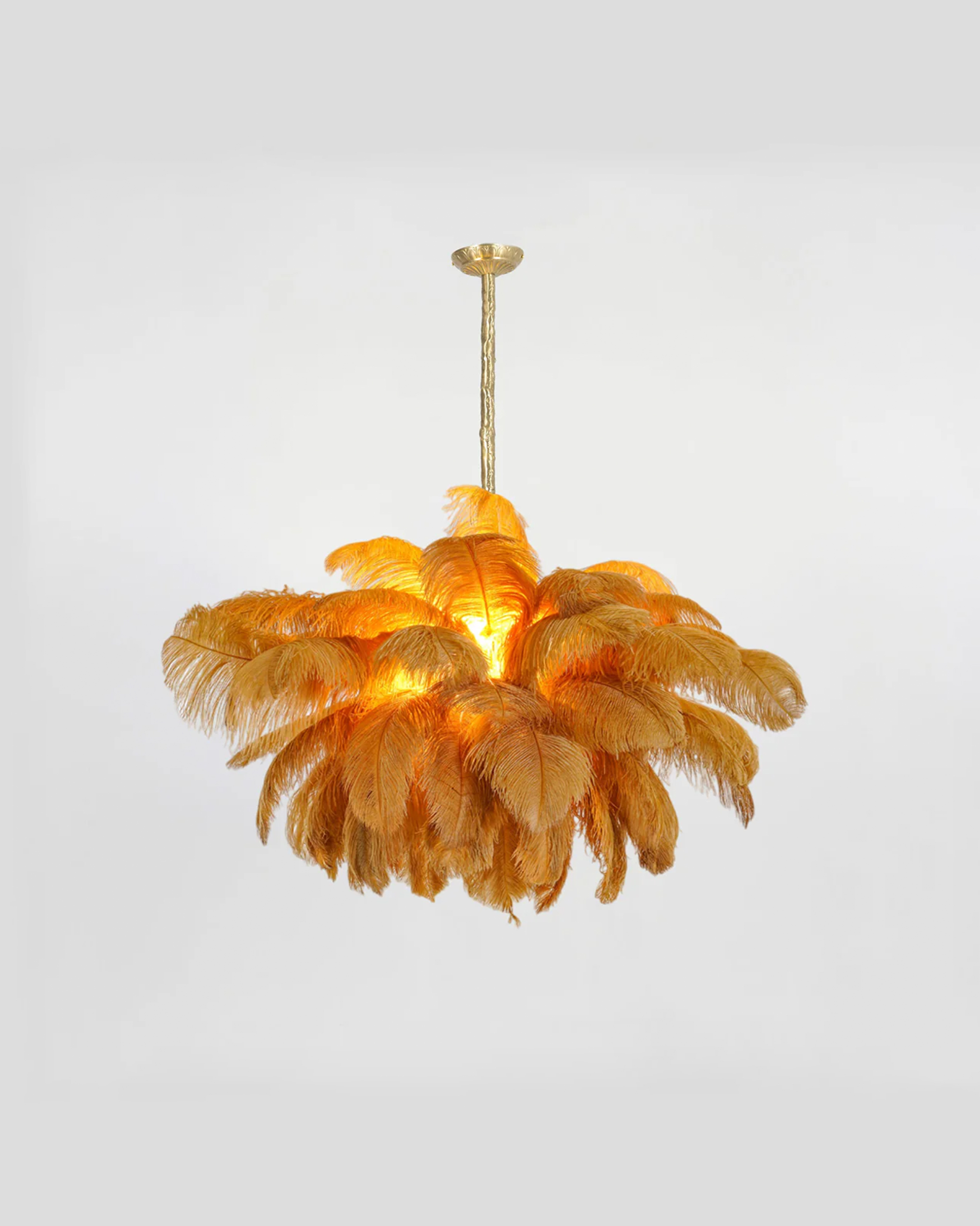Ostrich Feather Chandelier