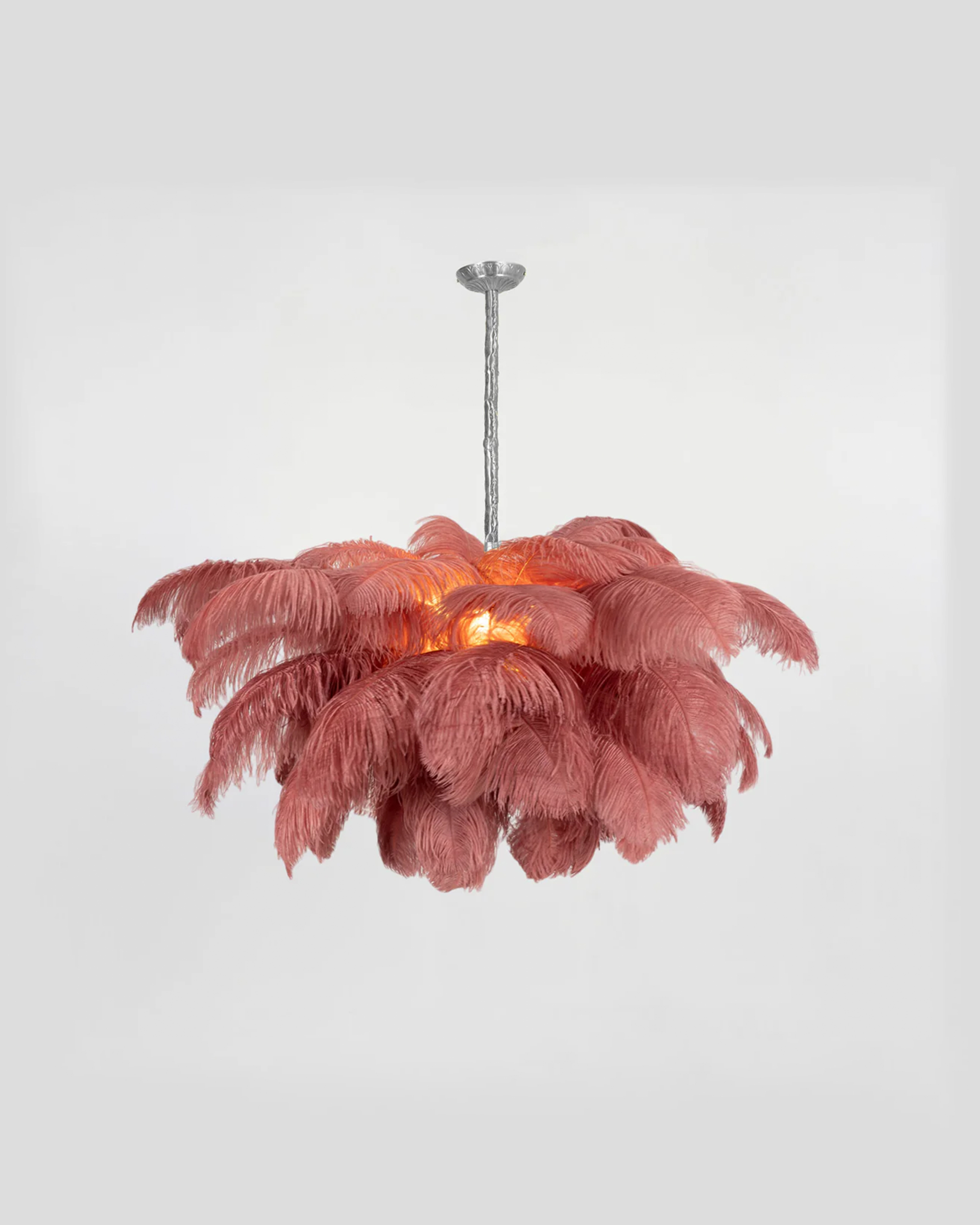 Ostrich Feather Chandelier