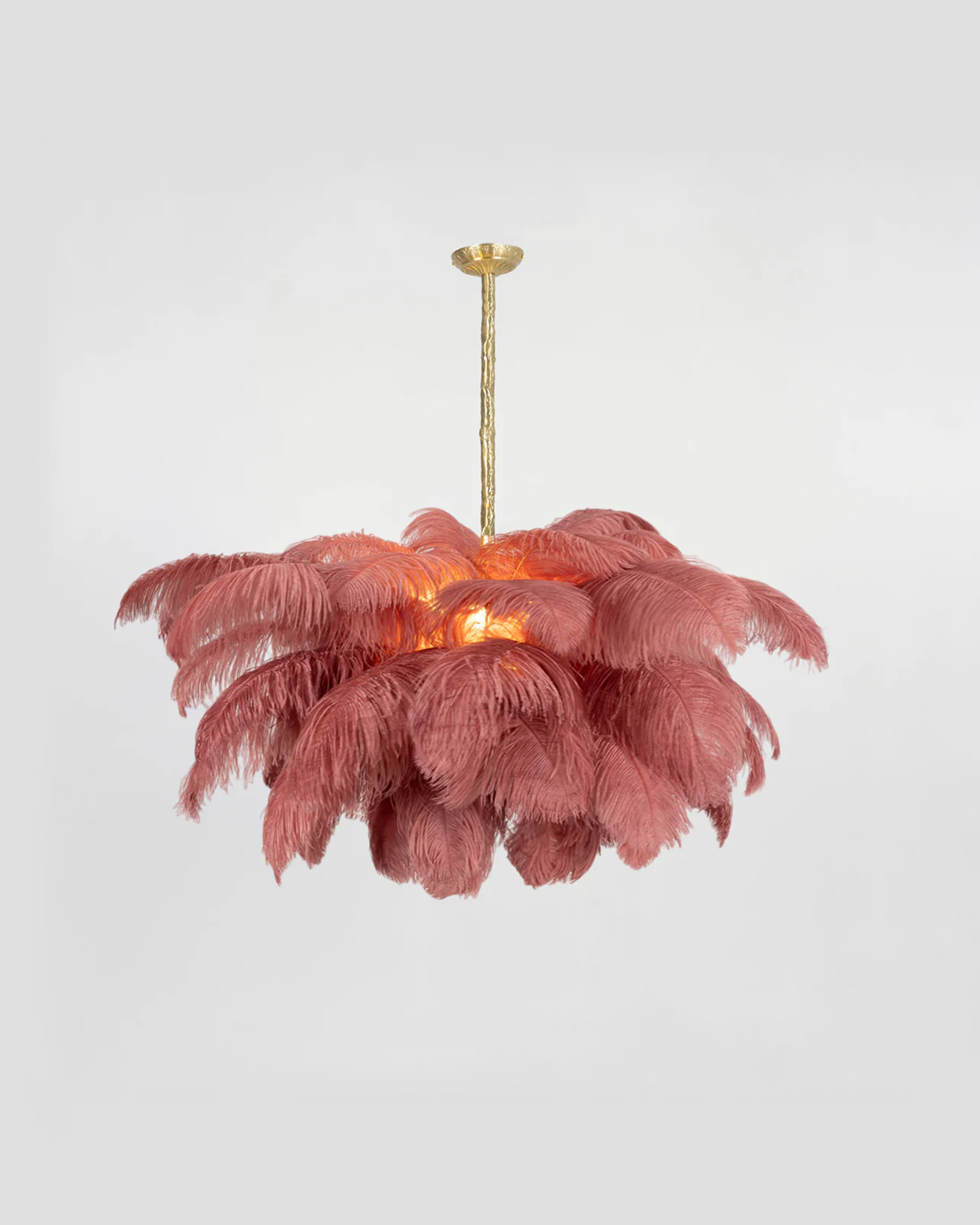 Ostrich Feather Chandelier