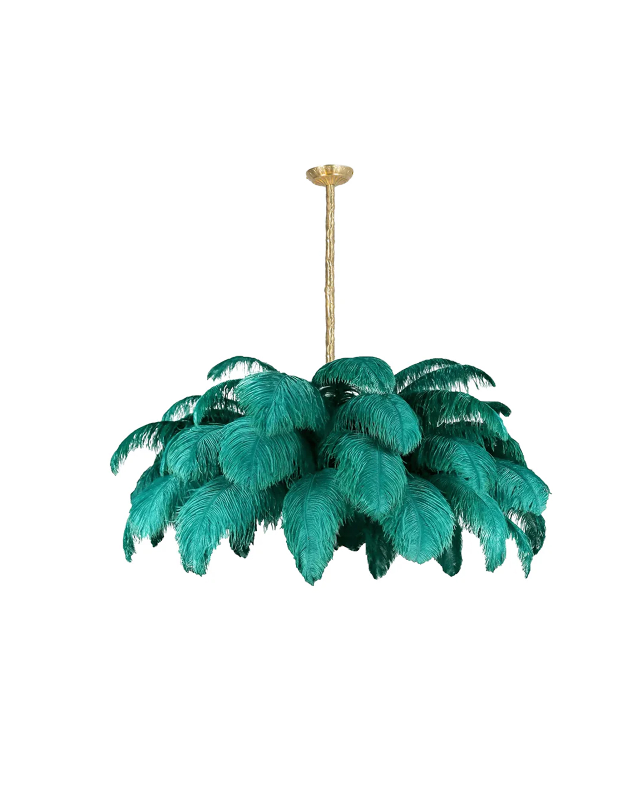 Ostrich Feather Chandelier