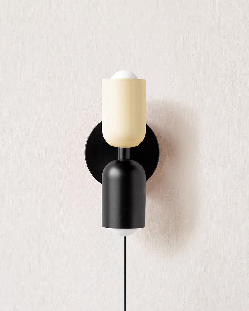 Couleur Double Plug In Wall Lamp