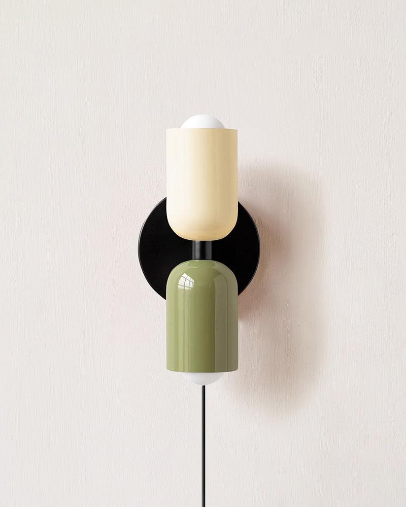 Couleur Double Plug In Wall Lamp