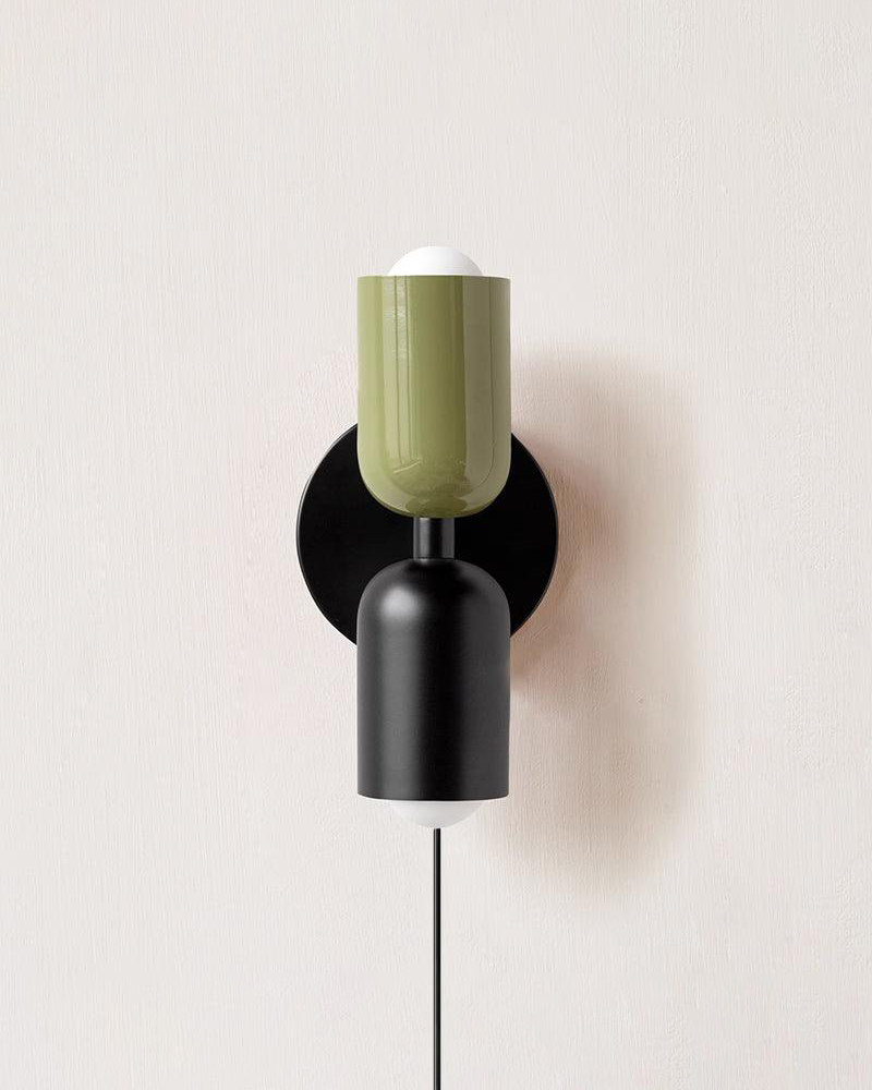 Couleur Double Plug In Wall Lamp