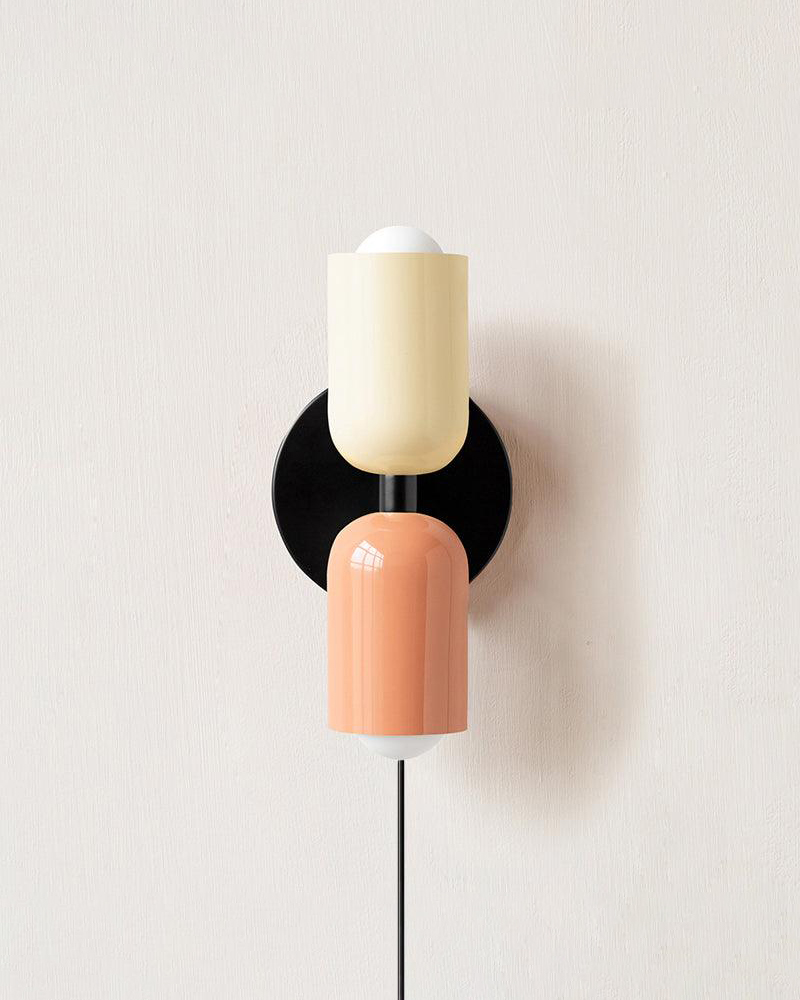 Couleur Double Plug In Wall Lamp