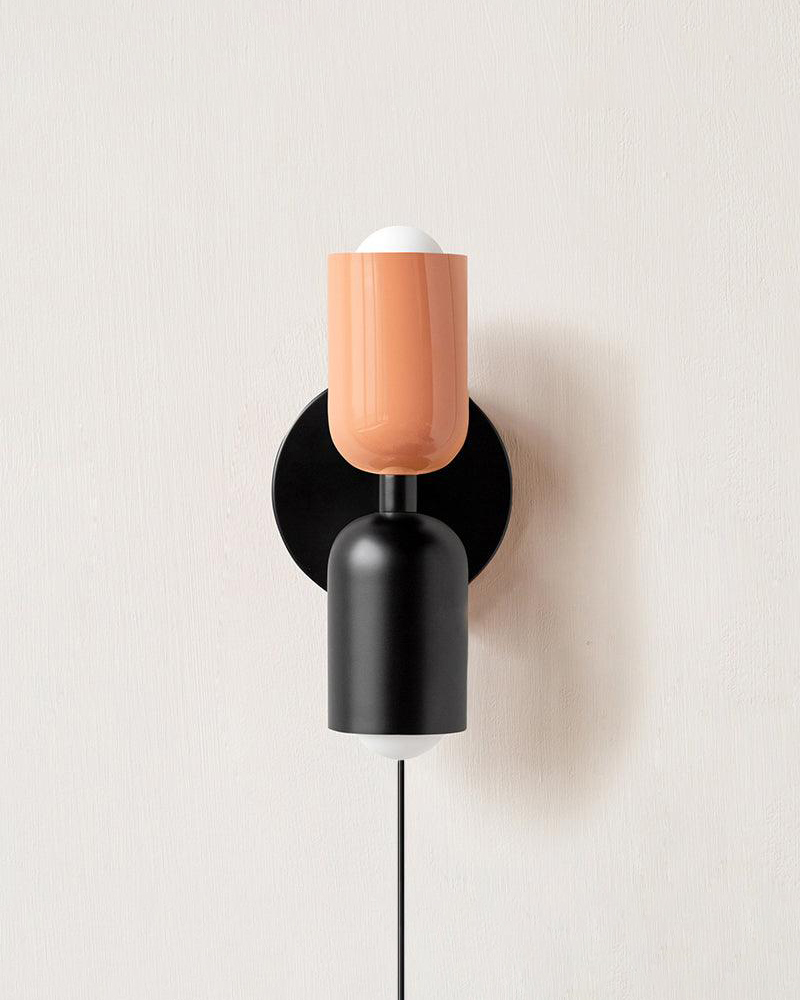Couleur Double Plug In Wall Lamp