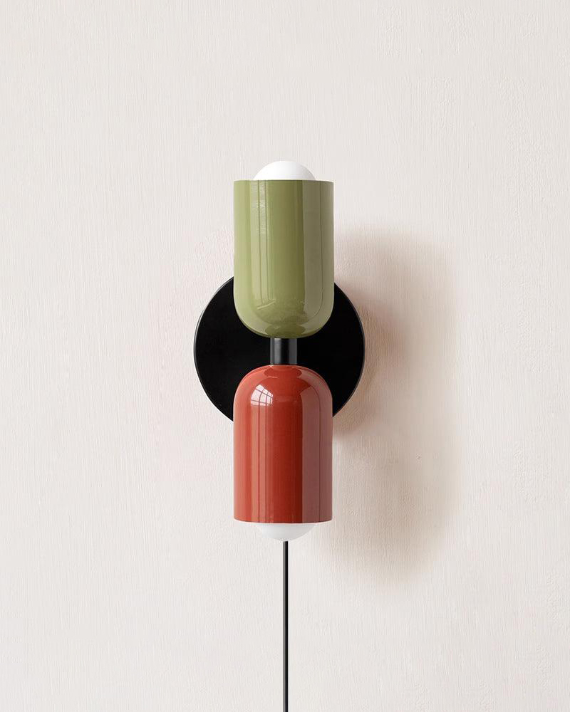 Couleur Double Plug In Wall Lamp