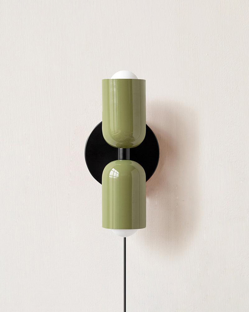 Couleur Double Plug In Wall Lamp
