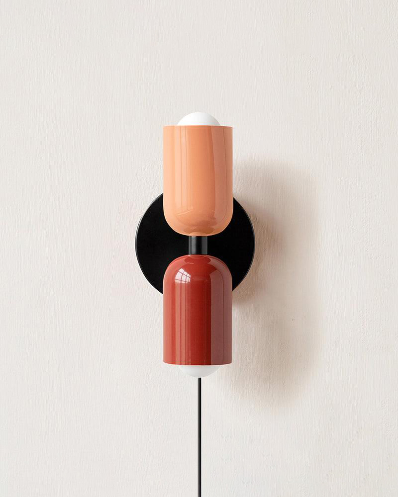 Couleur Double Plug In Wall Lamp