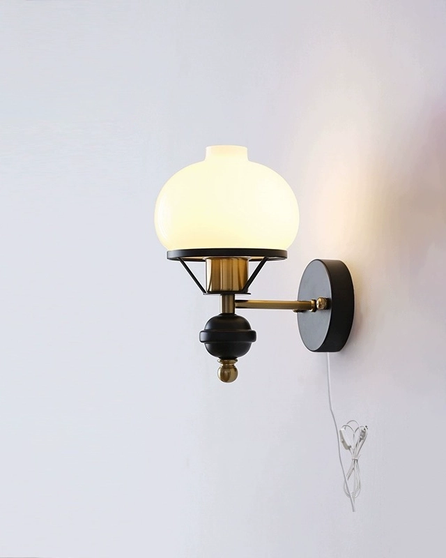 Opal Dome Wall Light