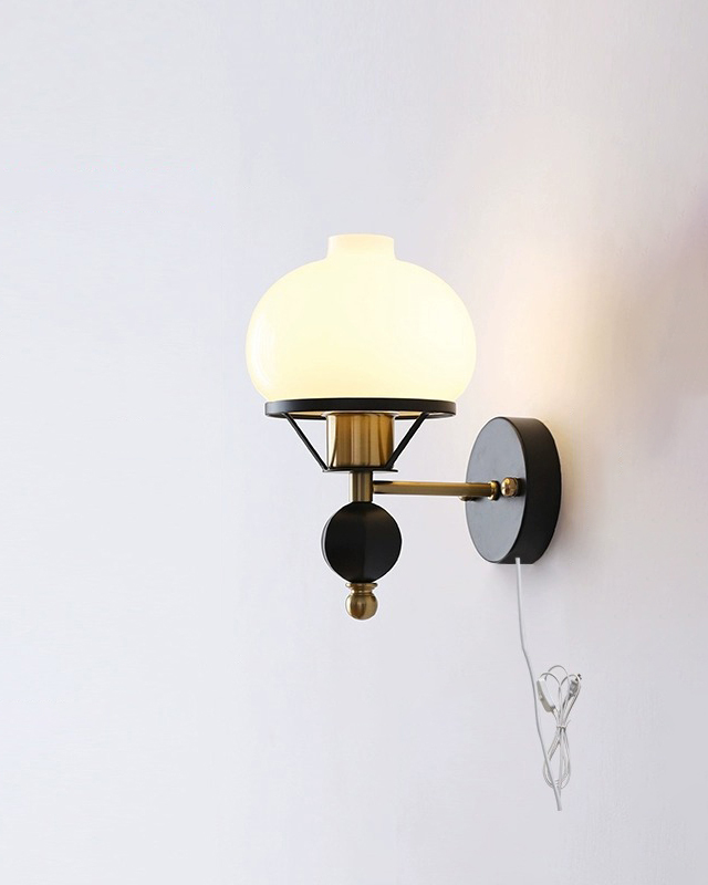 Opal Dome Wall Light