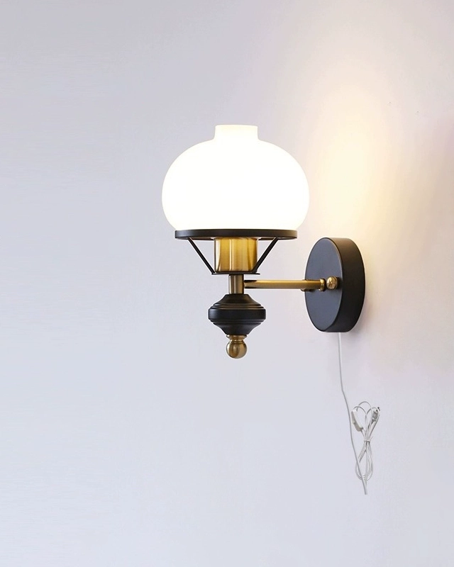 Opal Dome Wall Light