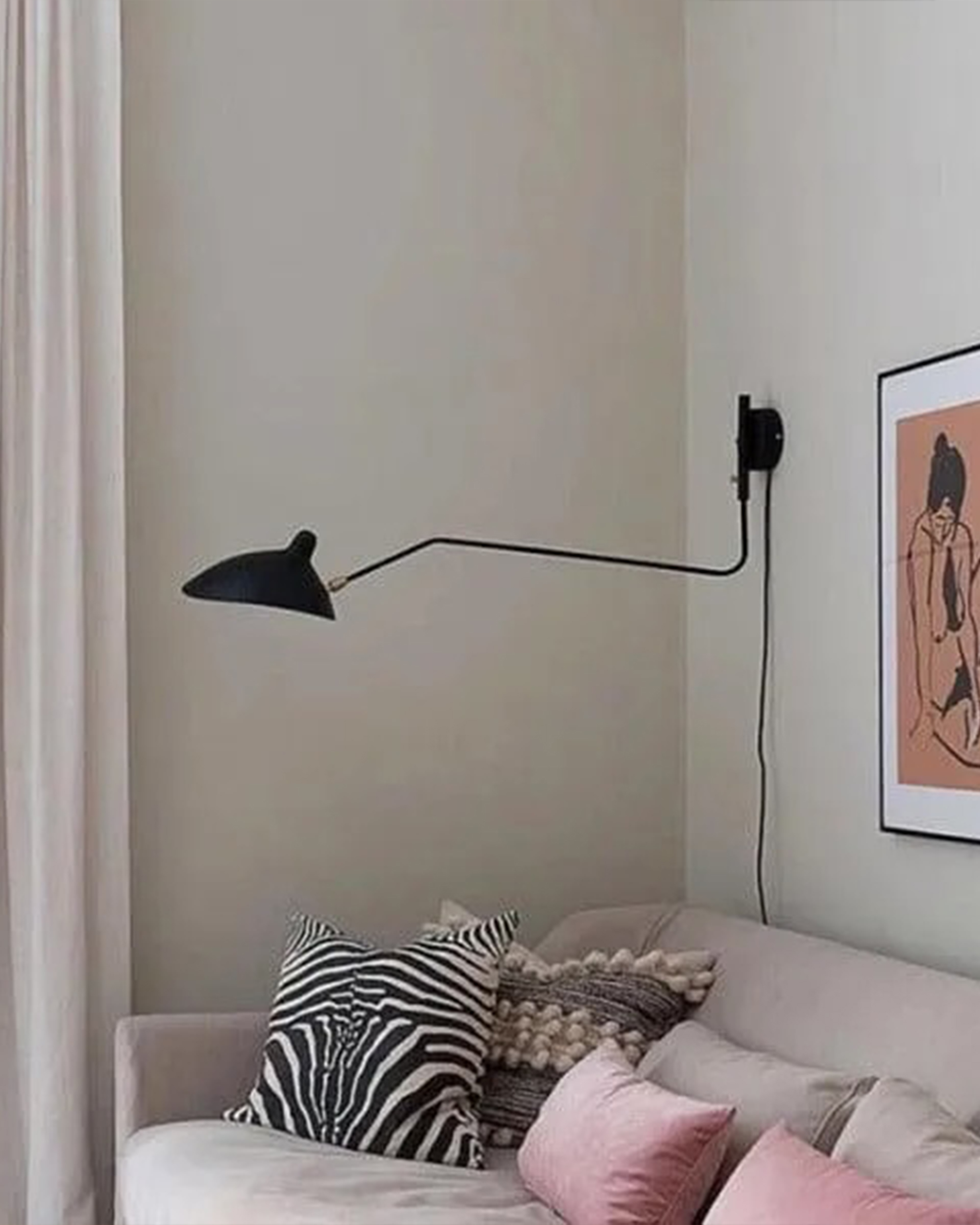 Versatile Arm Plug-in Wall Sconce 