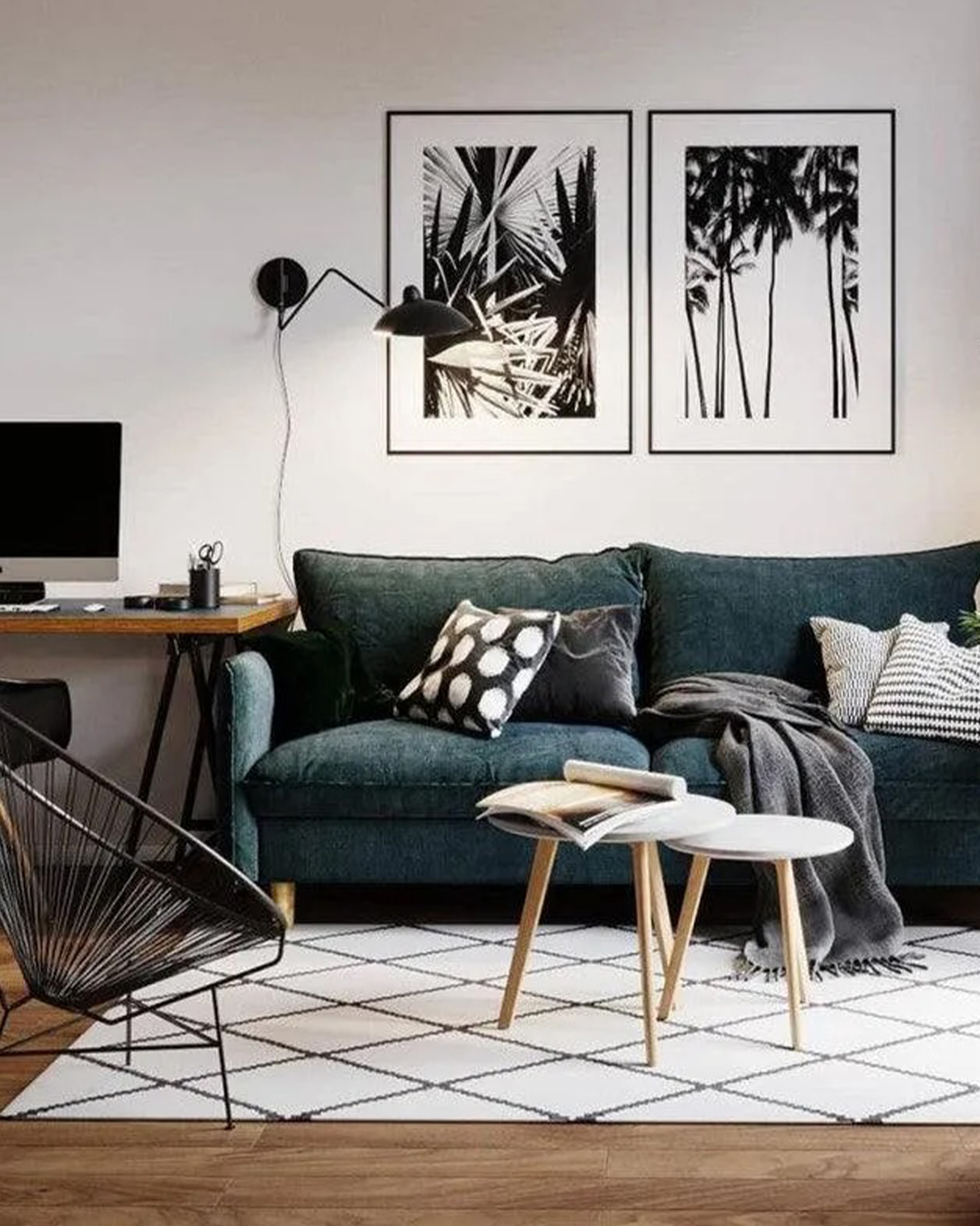 Versatile Arm Plug-in Wall Sconce 