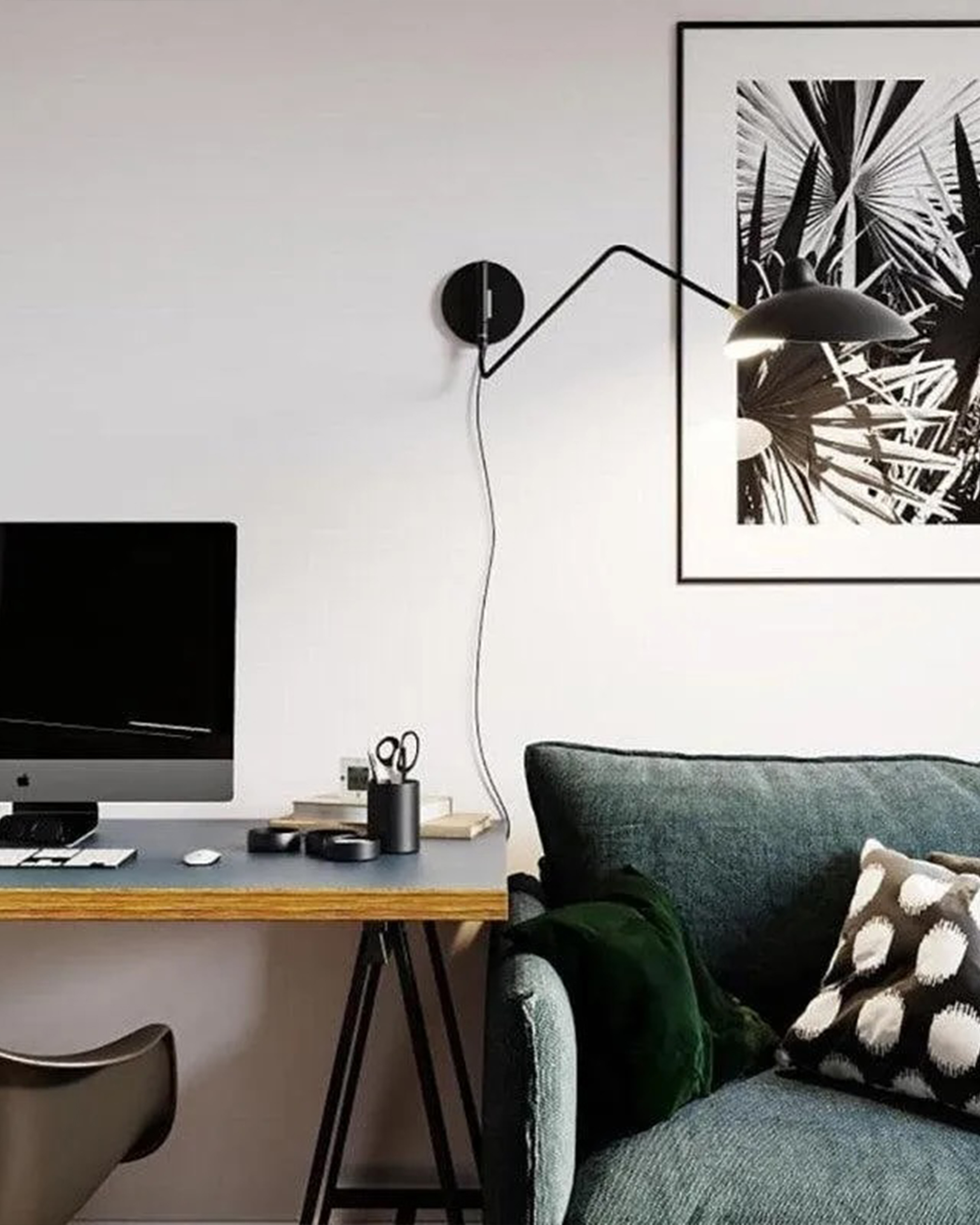 Versatile Arm Plug-in Wall Sconce 