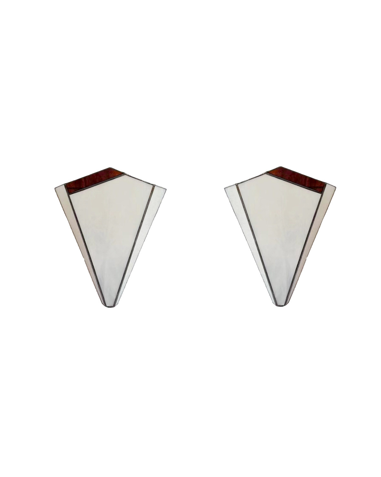 Crimson Fold Tiffany Glass Wall Sconce