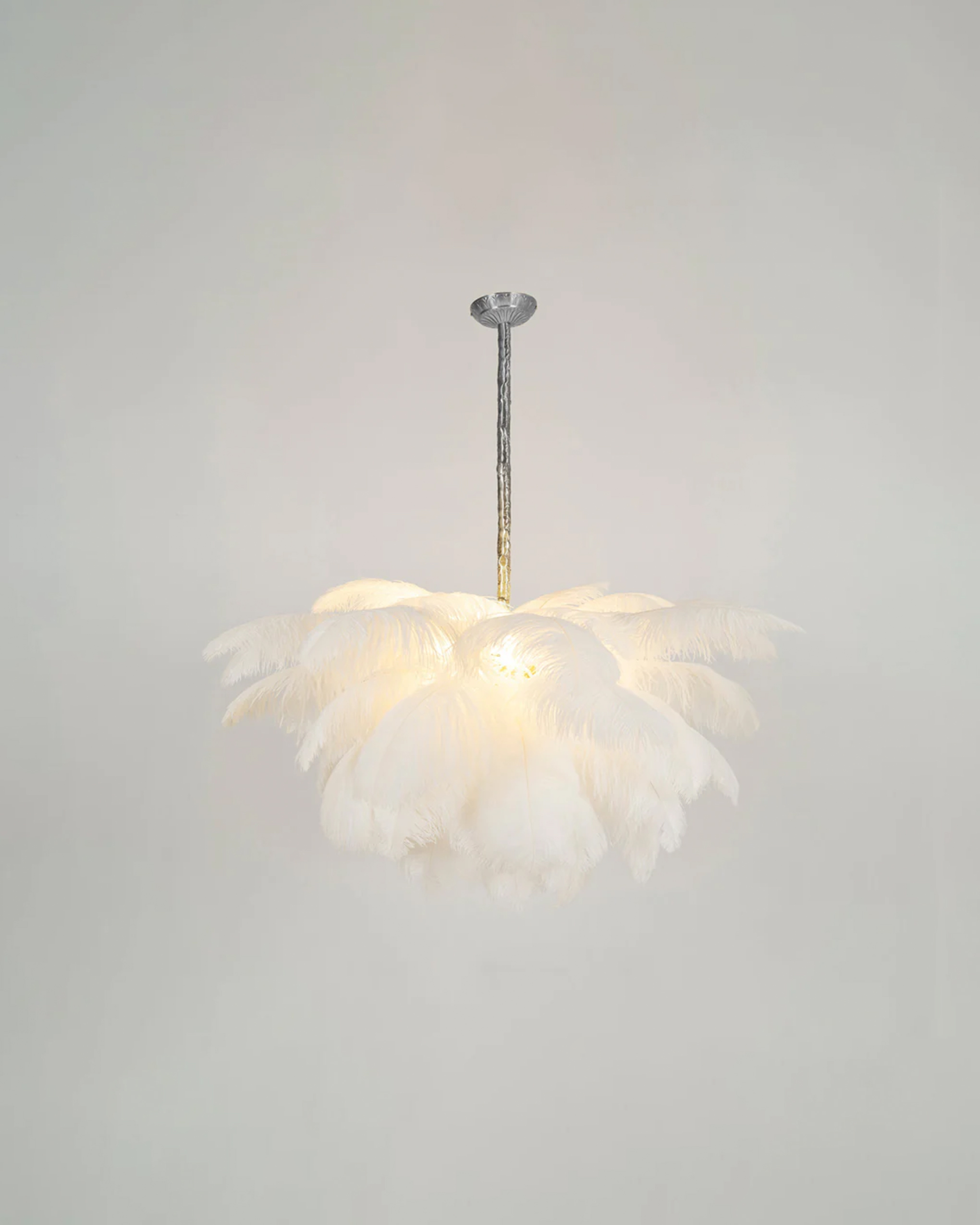 Ostrich Feather Chandelier