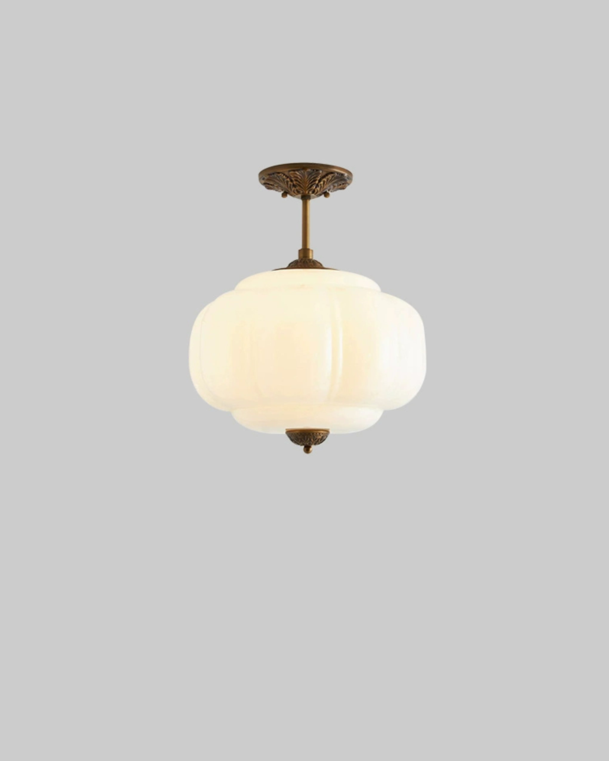 Murano Pumpkin Glass Pendant Lamp