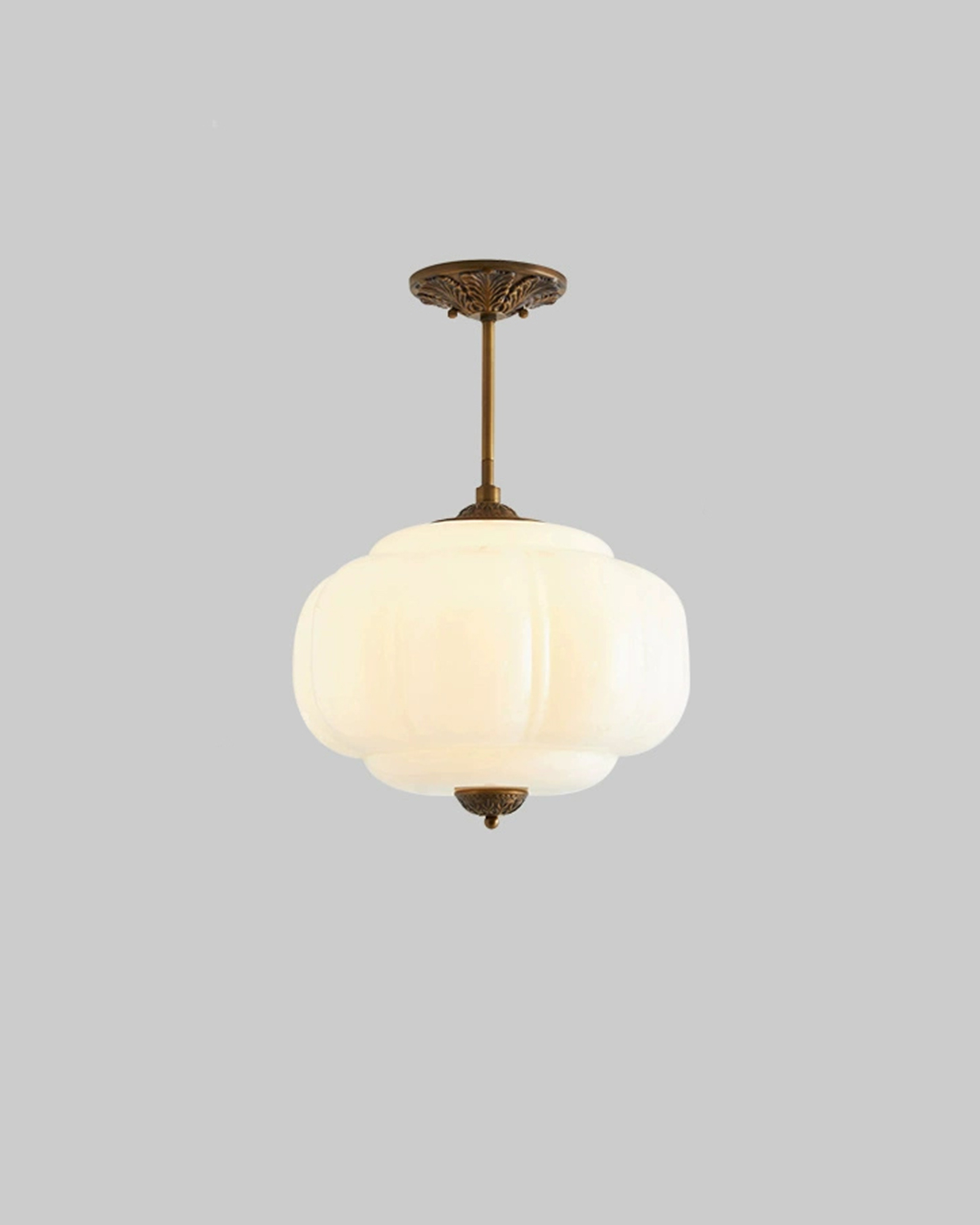 Murano Pumpkin Glass Pendant Lamp