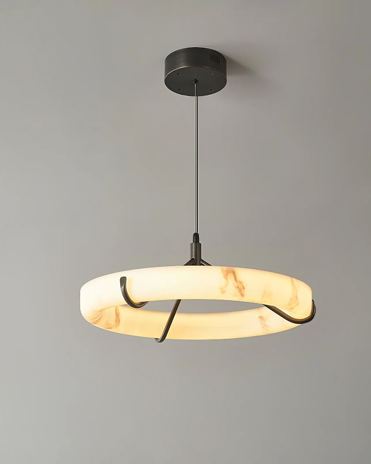 Alabaster Ring Pendant Lamp