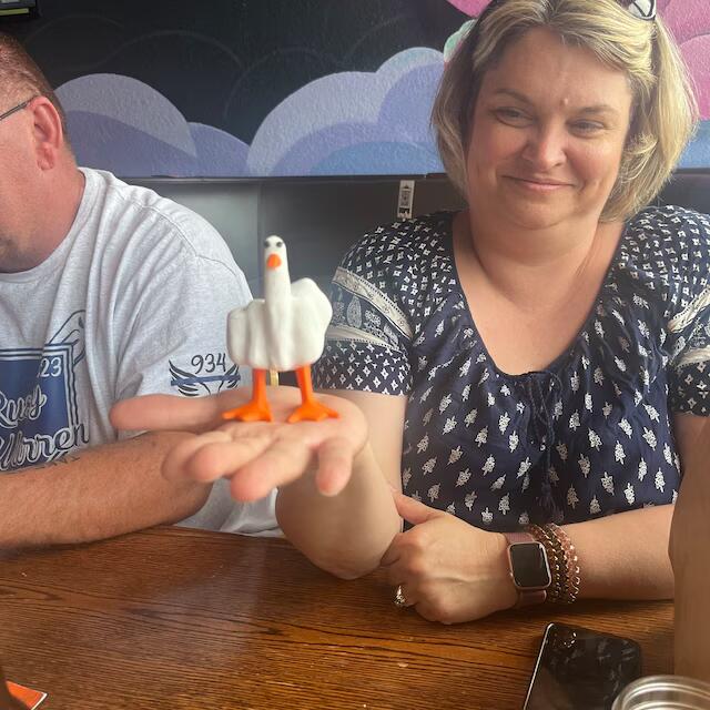 🦆Funny Resin Middle Finger Duck