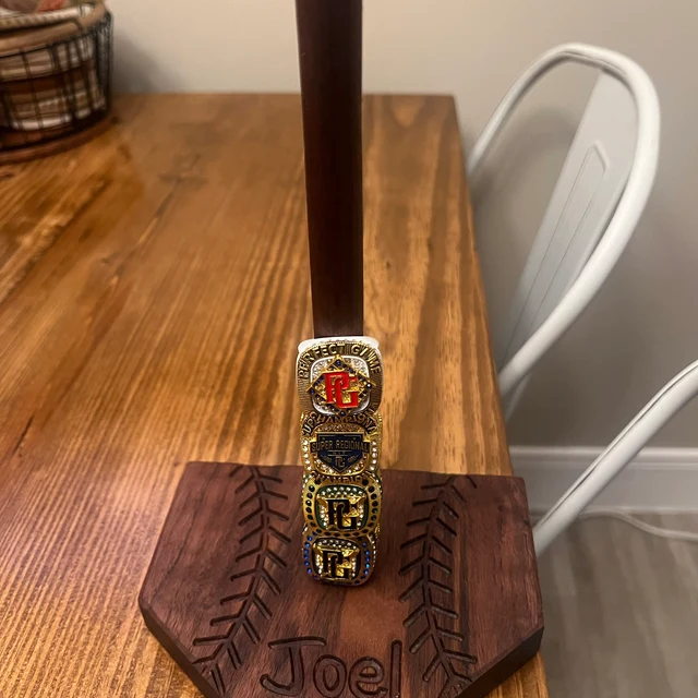 Personalize Softball/Baseball Ring Display