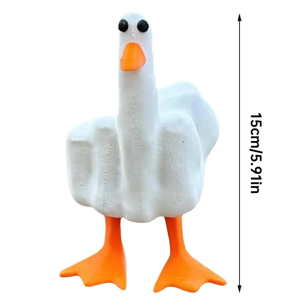 🦆Funny Resin Middle Finger Duck