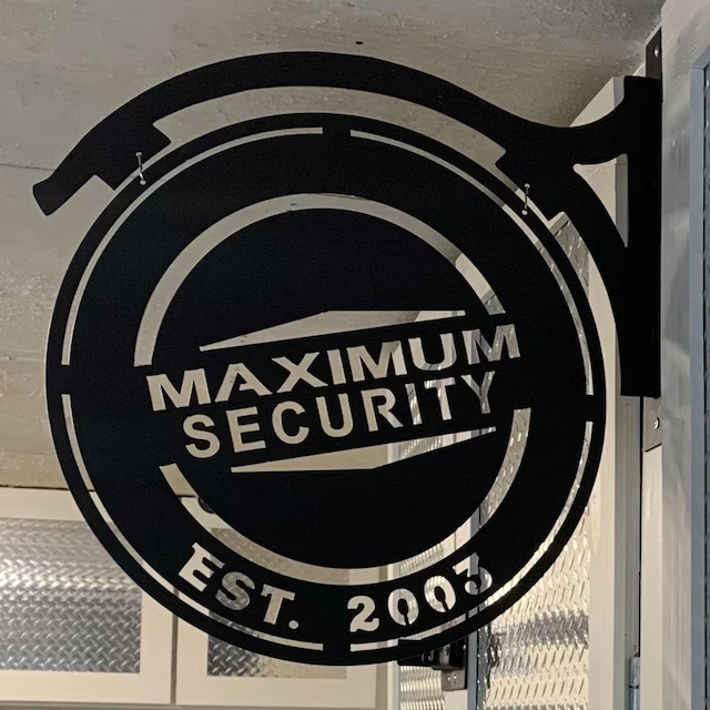 Personalized Name Steel Metal-Hanging-Garage Sign