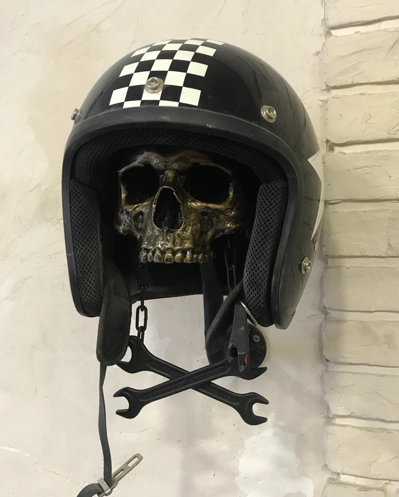 Motorcycle Helmet Skull Holder🎁The most special gift for riders