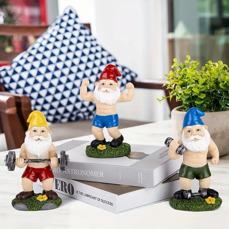 The fitness-loving garden gnome