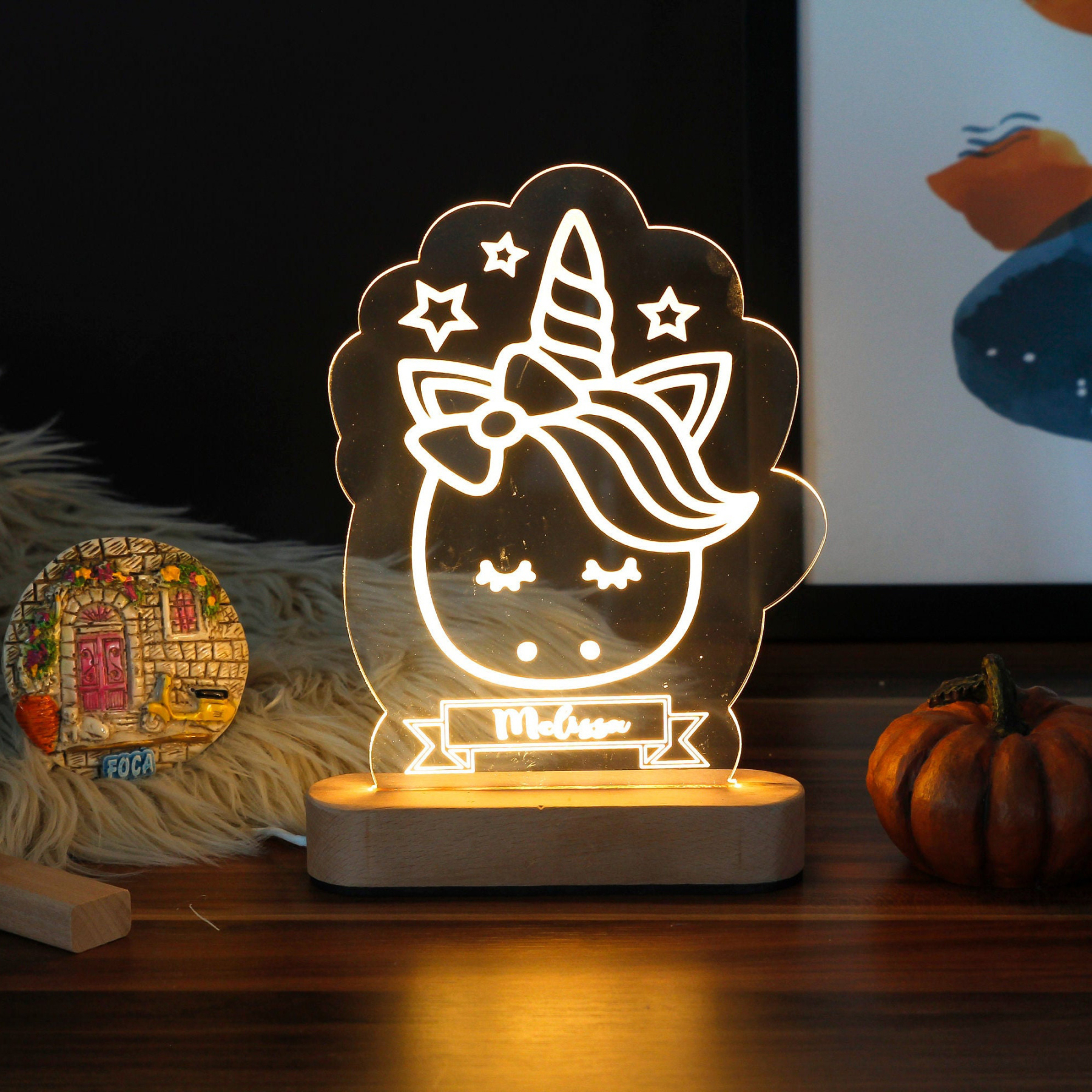 Personalized Children's Room Night Light