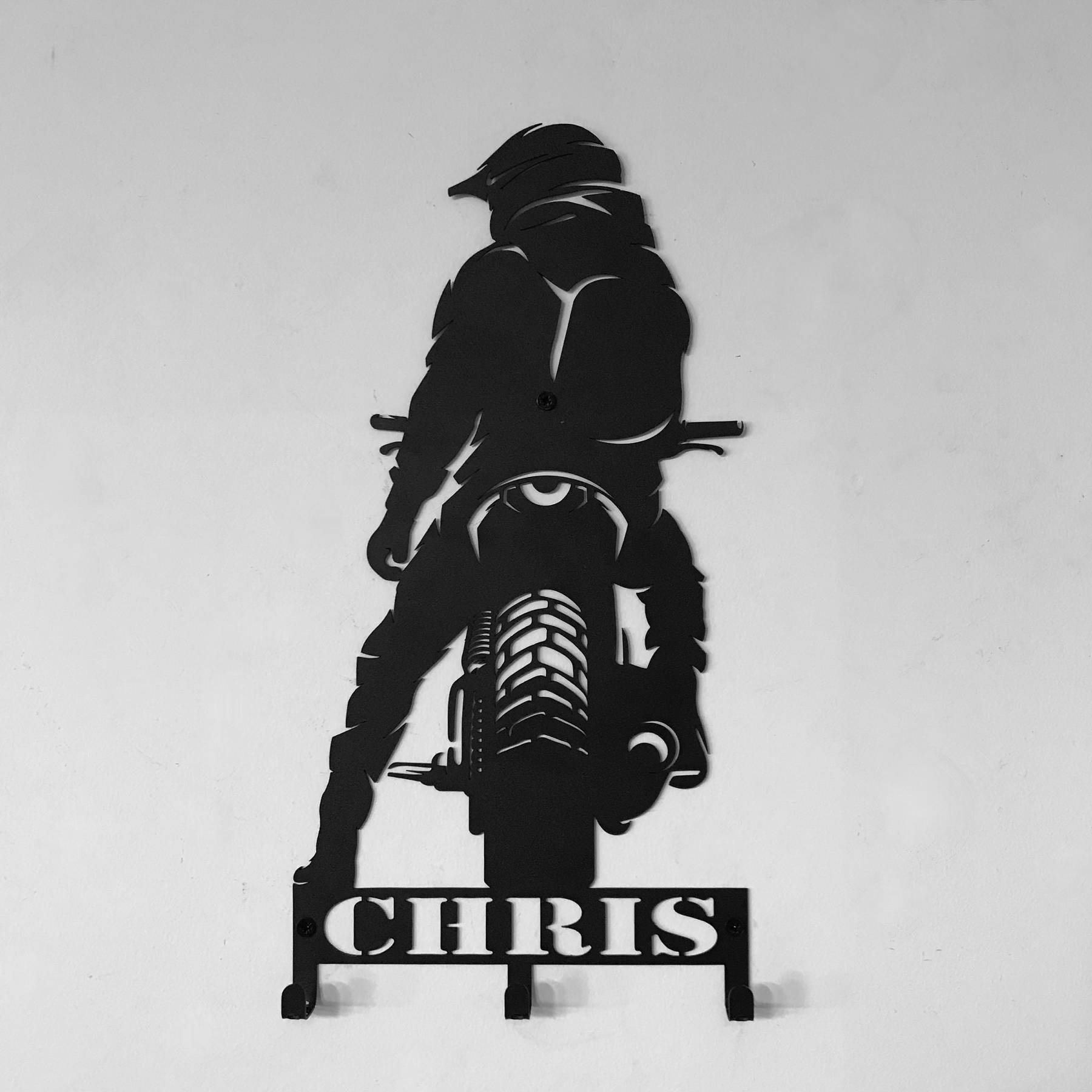 Personalized Motorcycle Key Holder