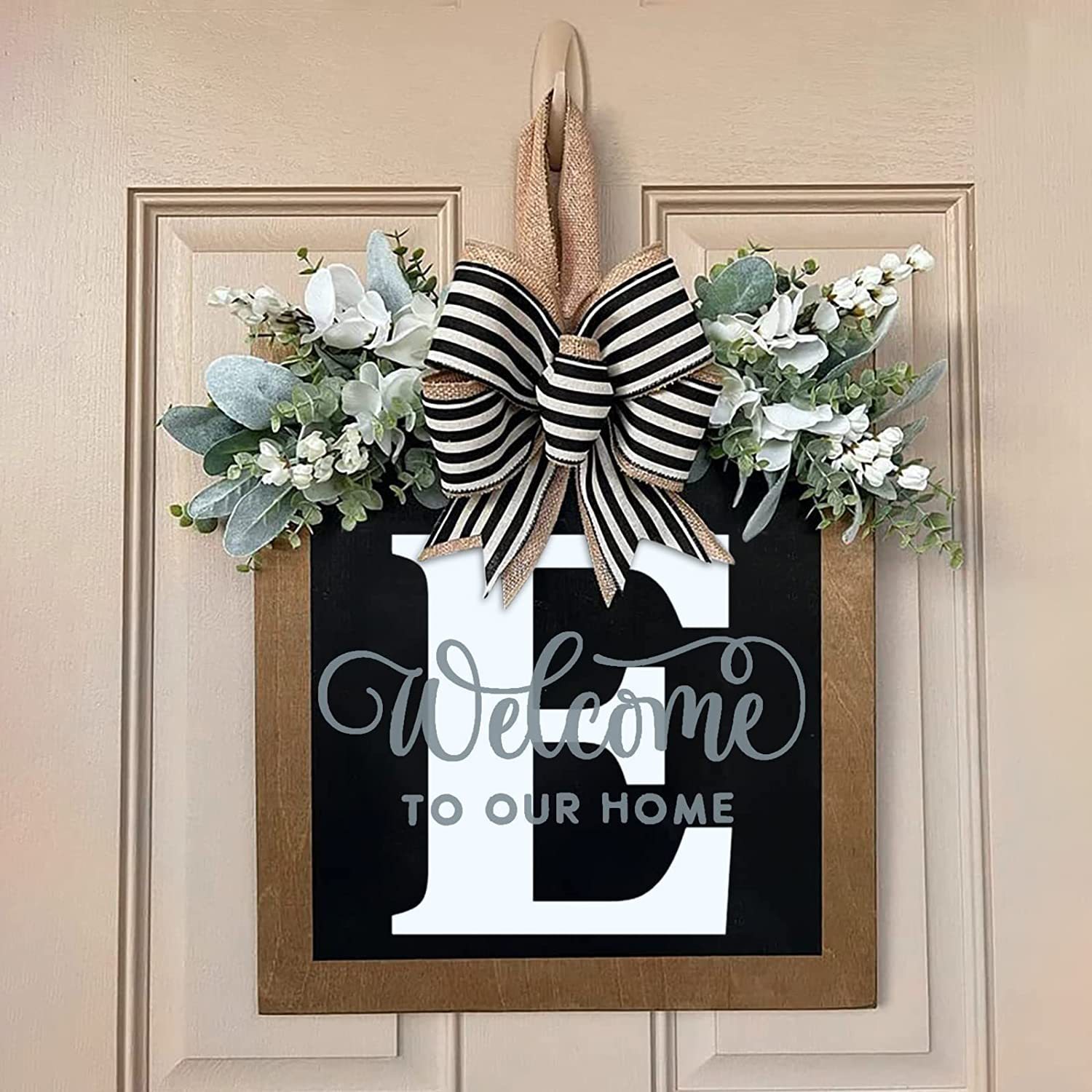 Christmas gift🎁 - 💐Last Name Year Round Front Door Wreath