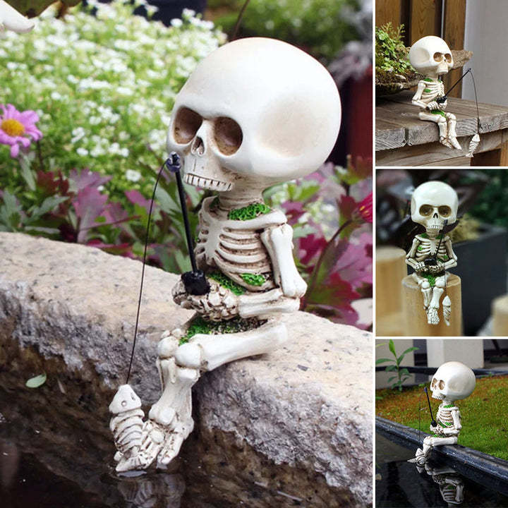 FISHING SKELETON HALLOWEEN DECOR | BUY 1 GET 1 FREE