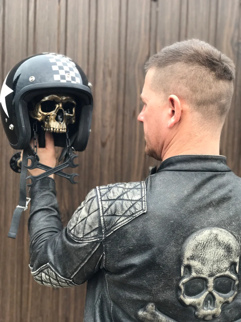 Motorcycle Helmet Skull Holder🎁The most special gift for riders