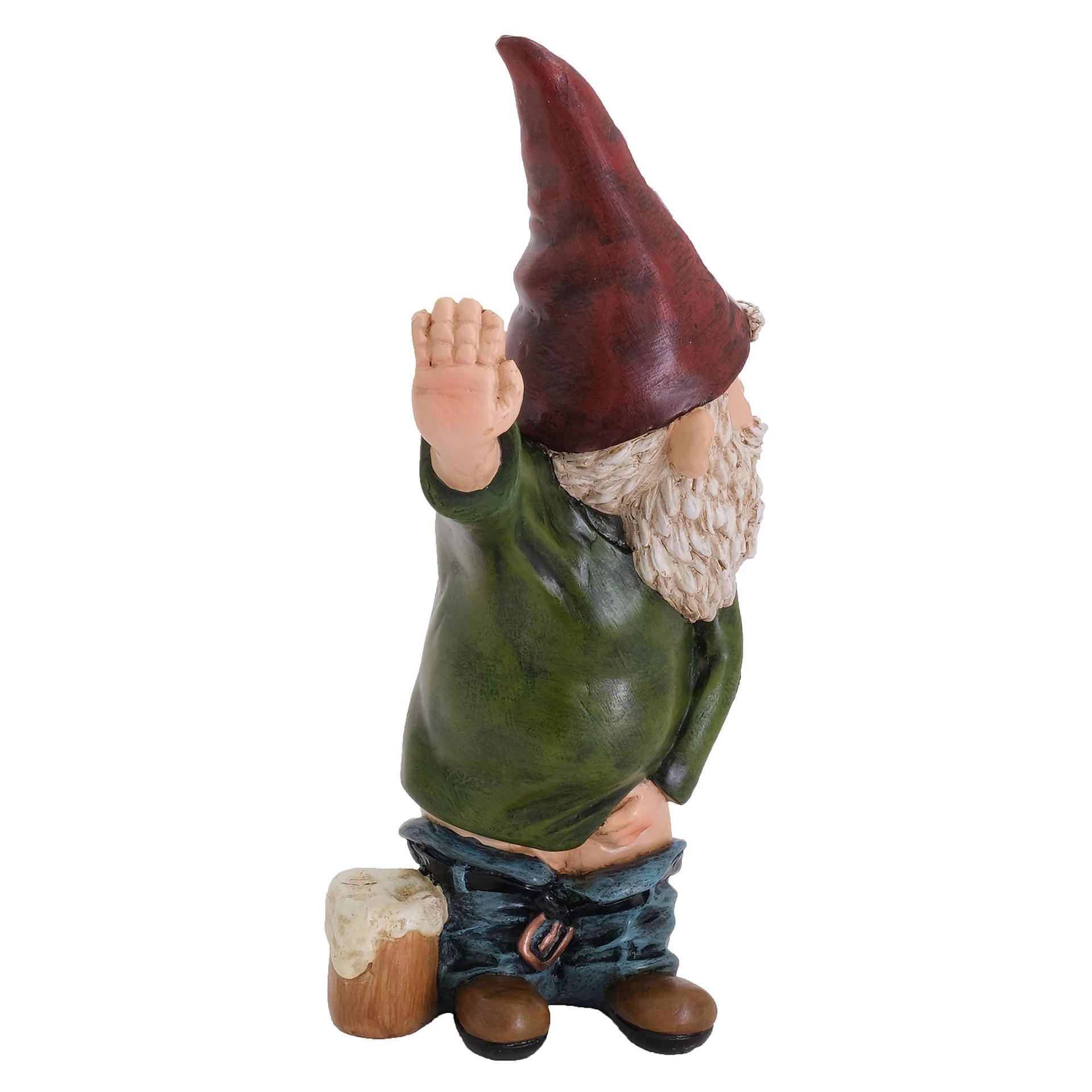 Funny peeing gnome Gnome Garden Statue