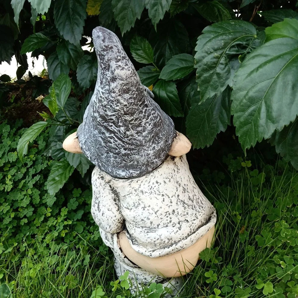 Butt Naked Gnome Garden Statue