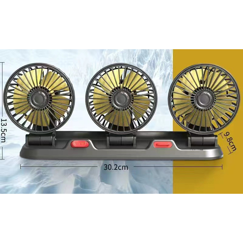 Newly Double Cooling Car Fan