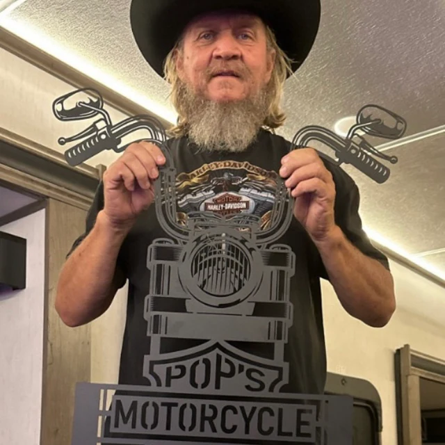 Custom Motorcycle Helmet Holder, Great Gift for Bikers