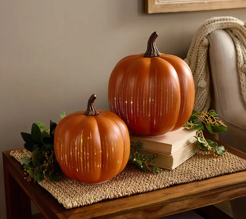 🔥2025 HOT SALE - 🎃✨ Illuminated Starry Night Glass Pumpkins by Valer