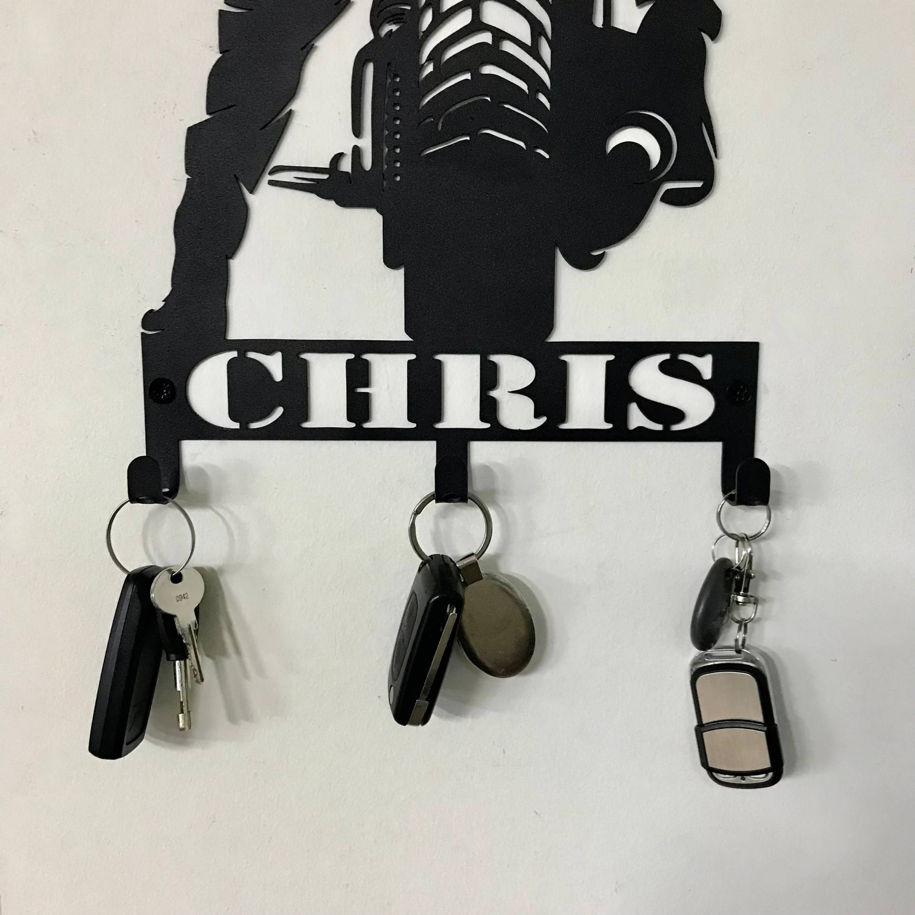 Personalized Motorcycle Key Holder