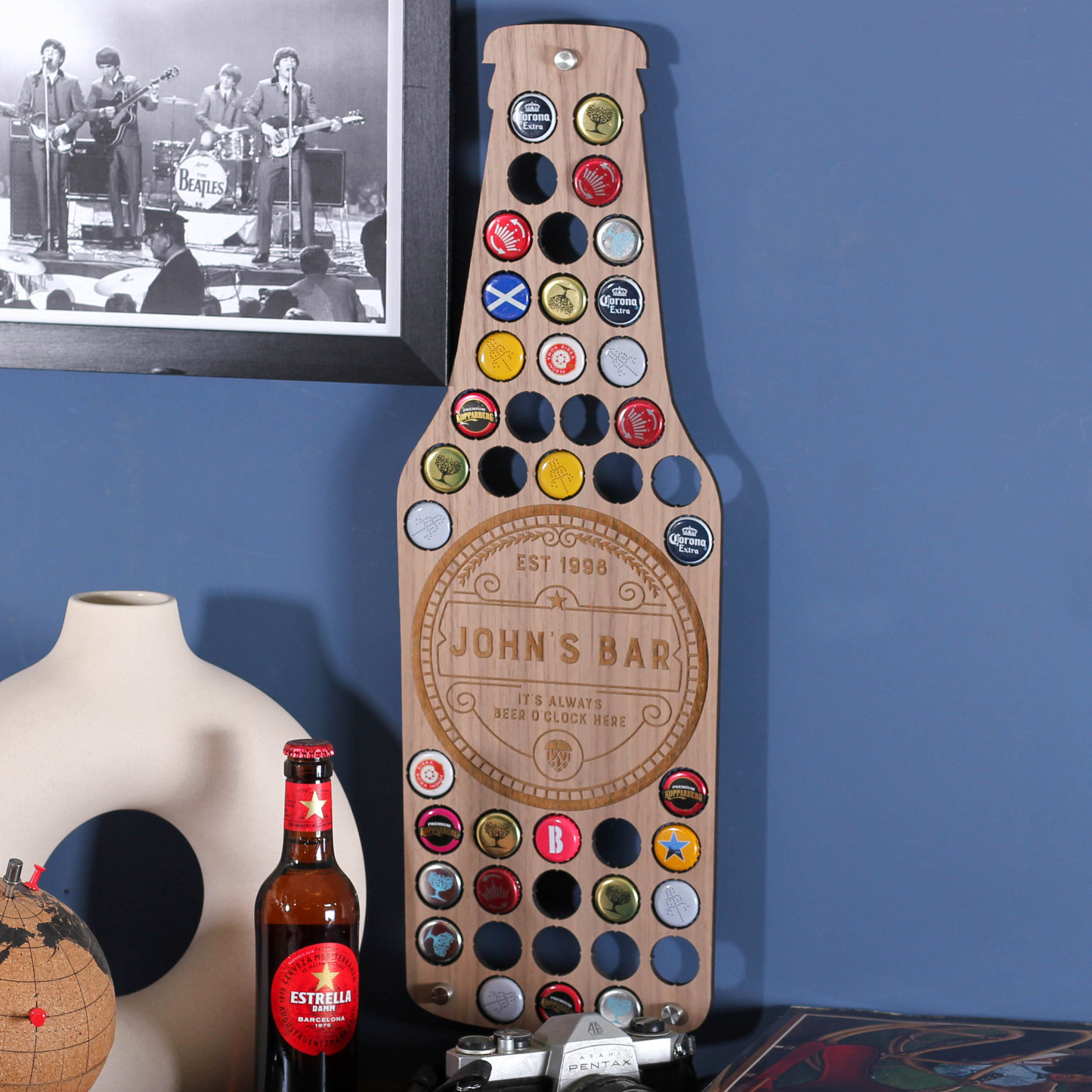 Wall Art Beer Bottle Cap Holder