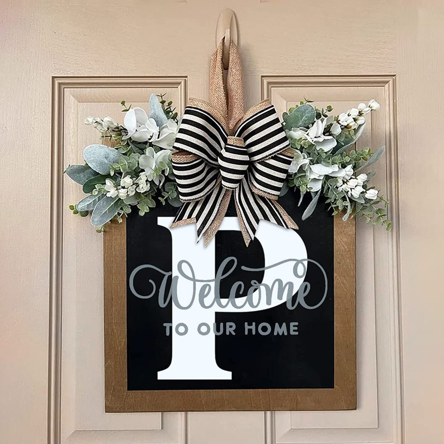 Christmas gift🎁 - 💐Last Name Year Round Front Door Wreath