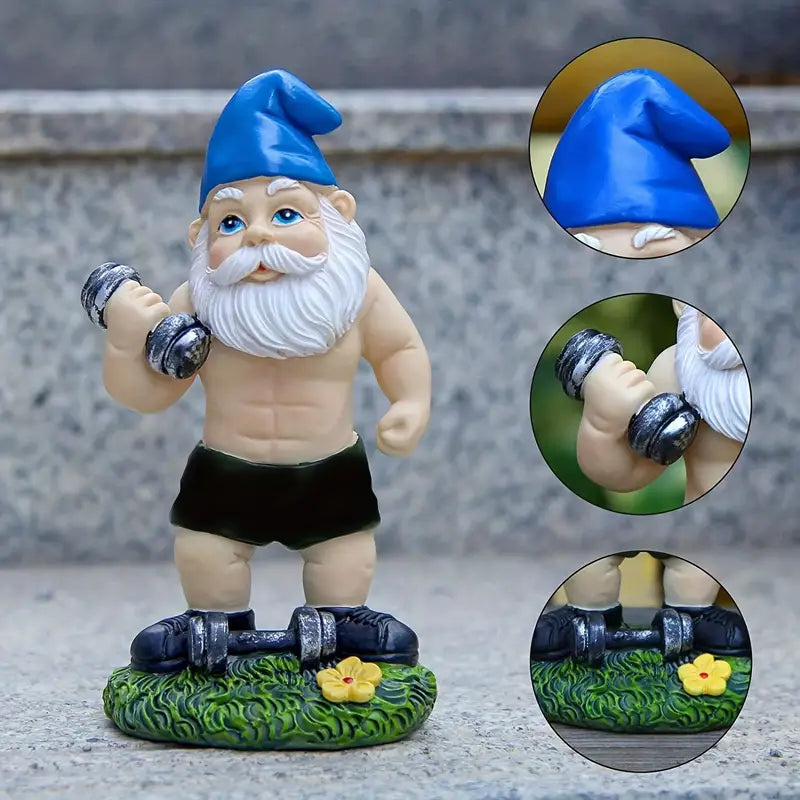 The fitness-loving garden gnome