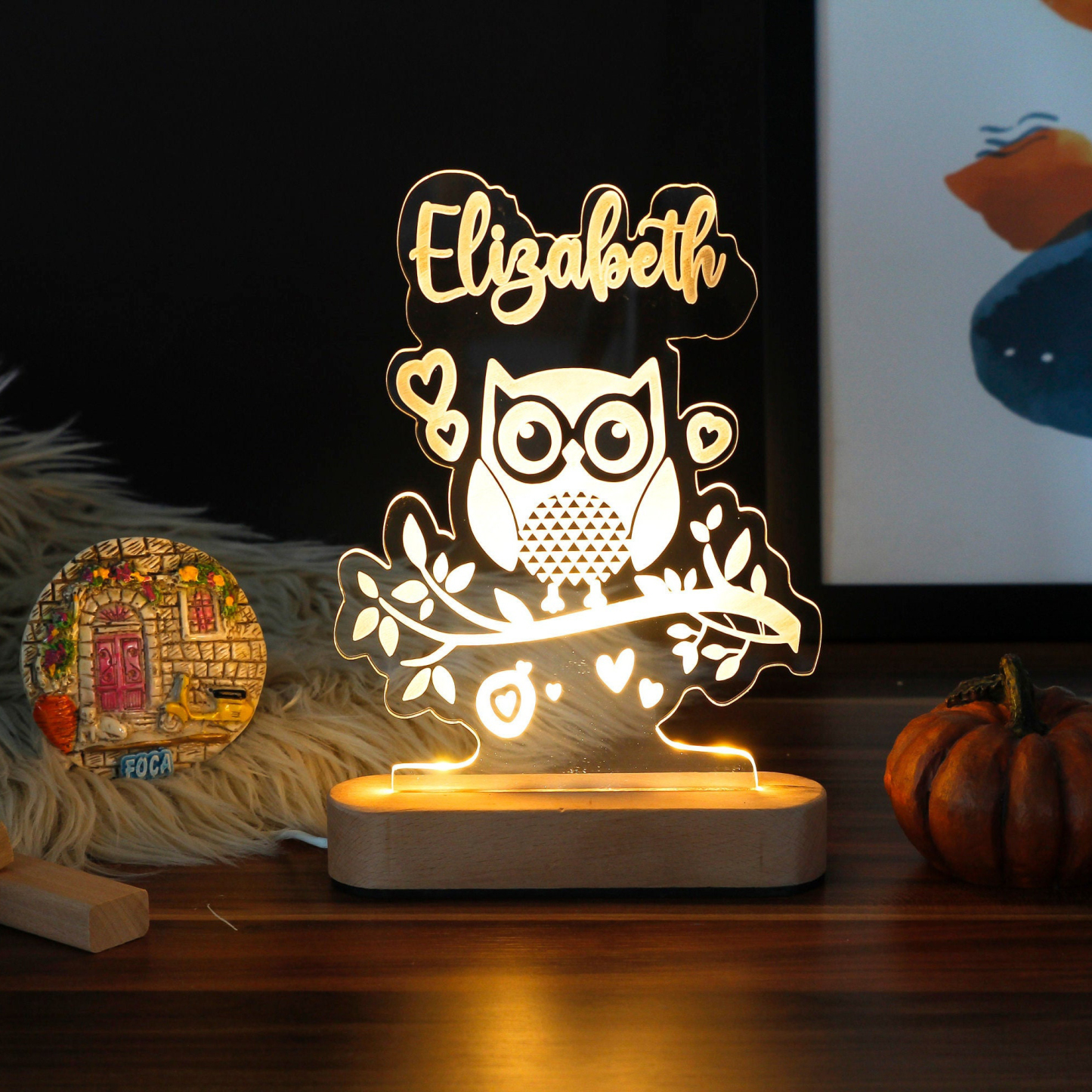 Personalized Children's Room Night Light