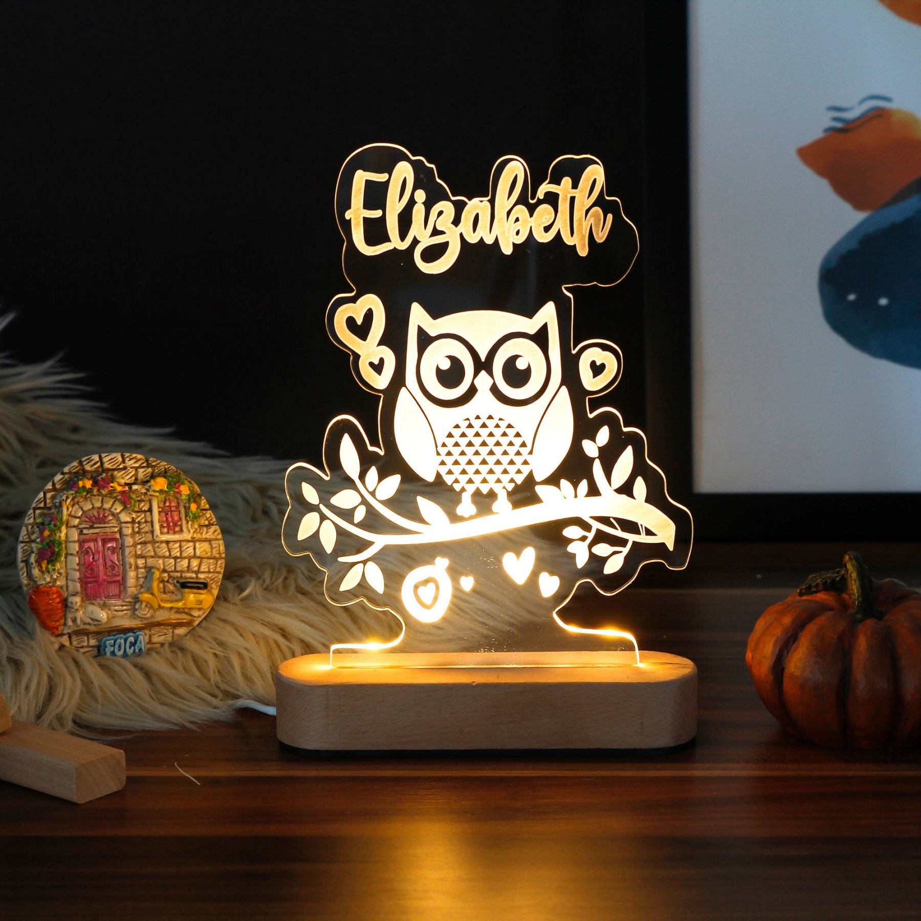 Personalized Children's Room Night Light